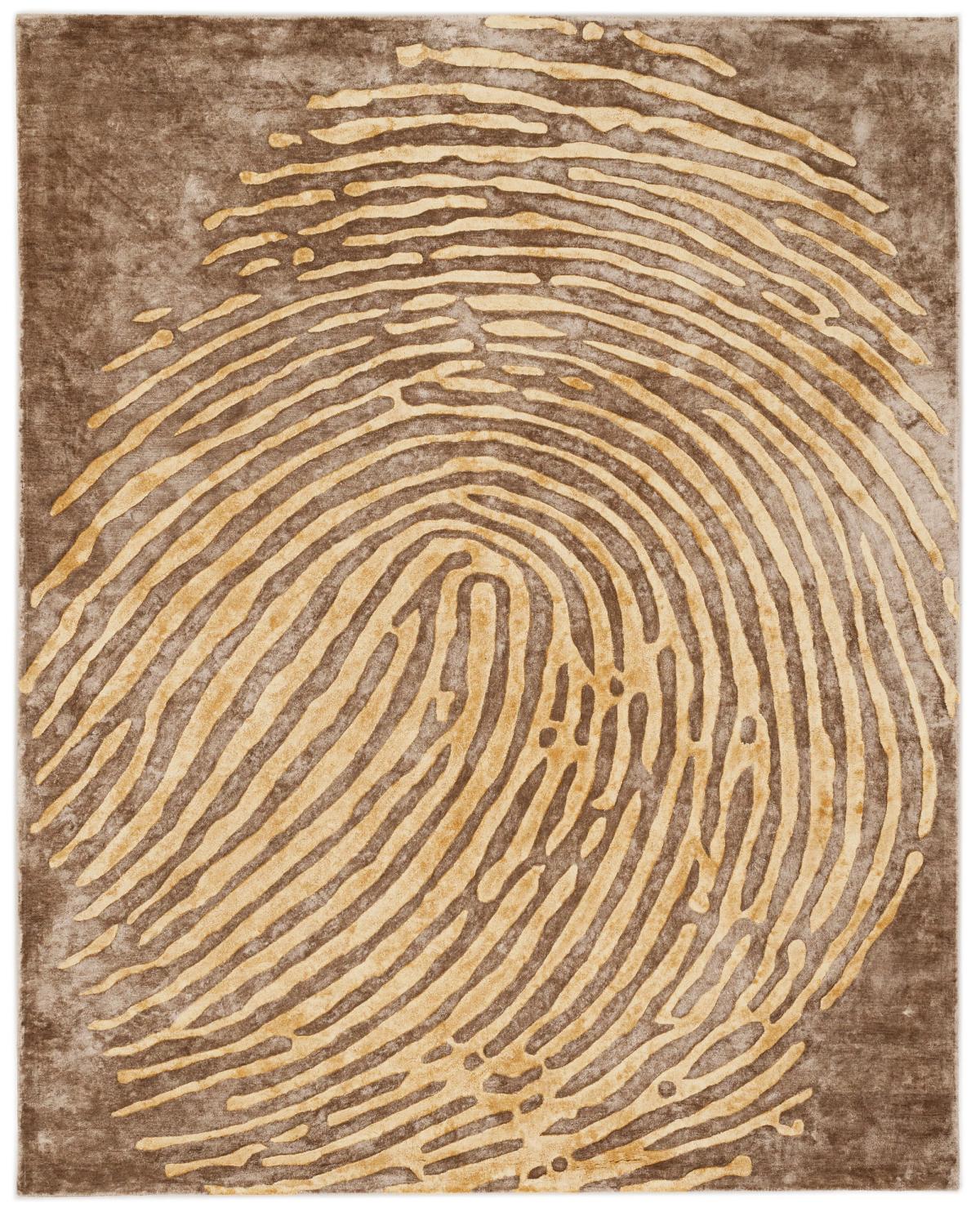 Impression Hand-Tufted Tencel Rug — Brown