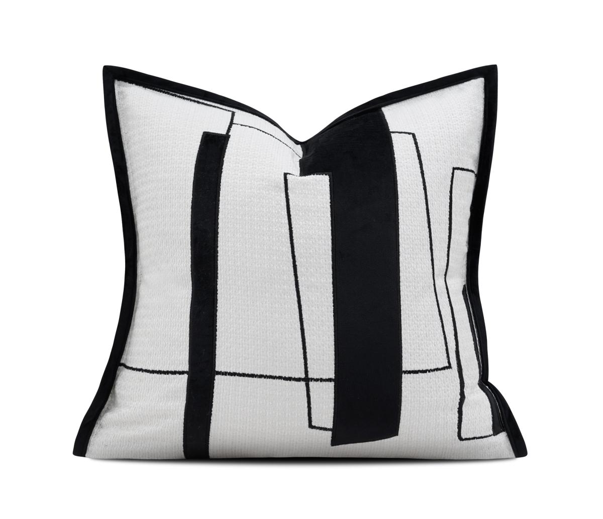 Grey Bold Abstract Cushion Cover