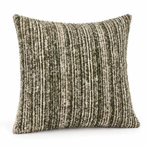 Olive Ivory Stripe Square Cover