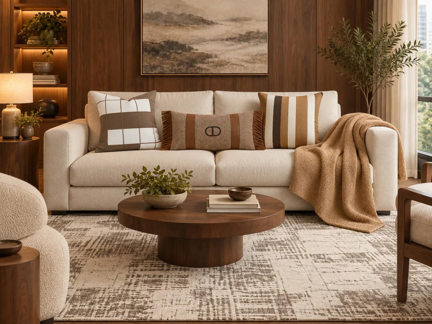 The Caramel Cabin styled room