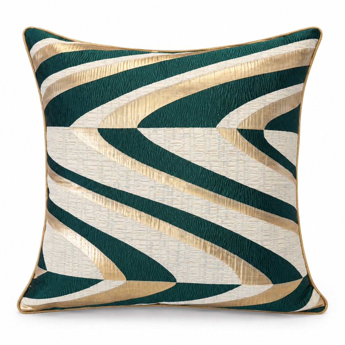 Forest Green Wave Cushion