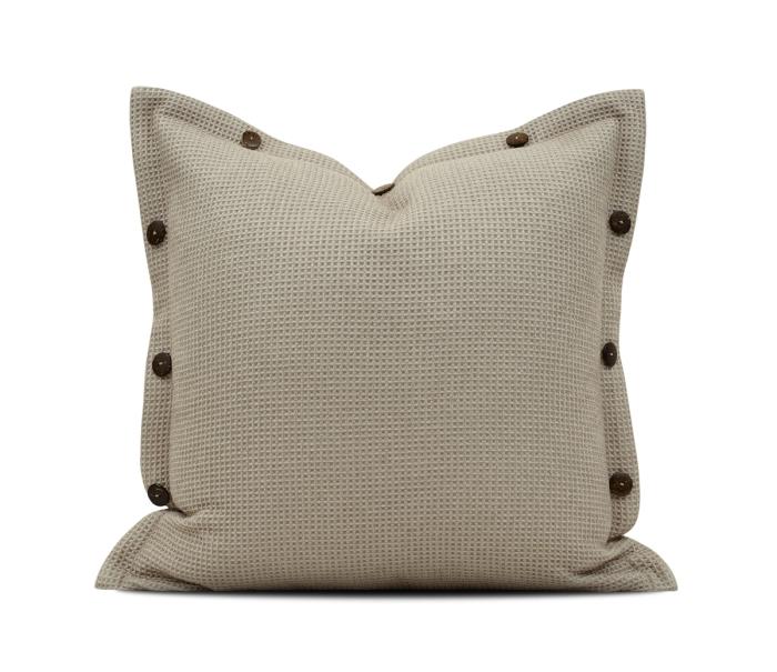 Cream Geometric Tile Cushion Cover