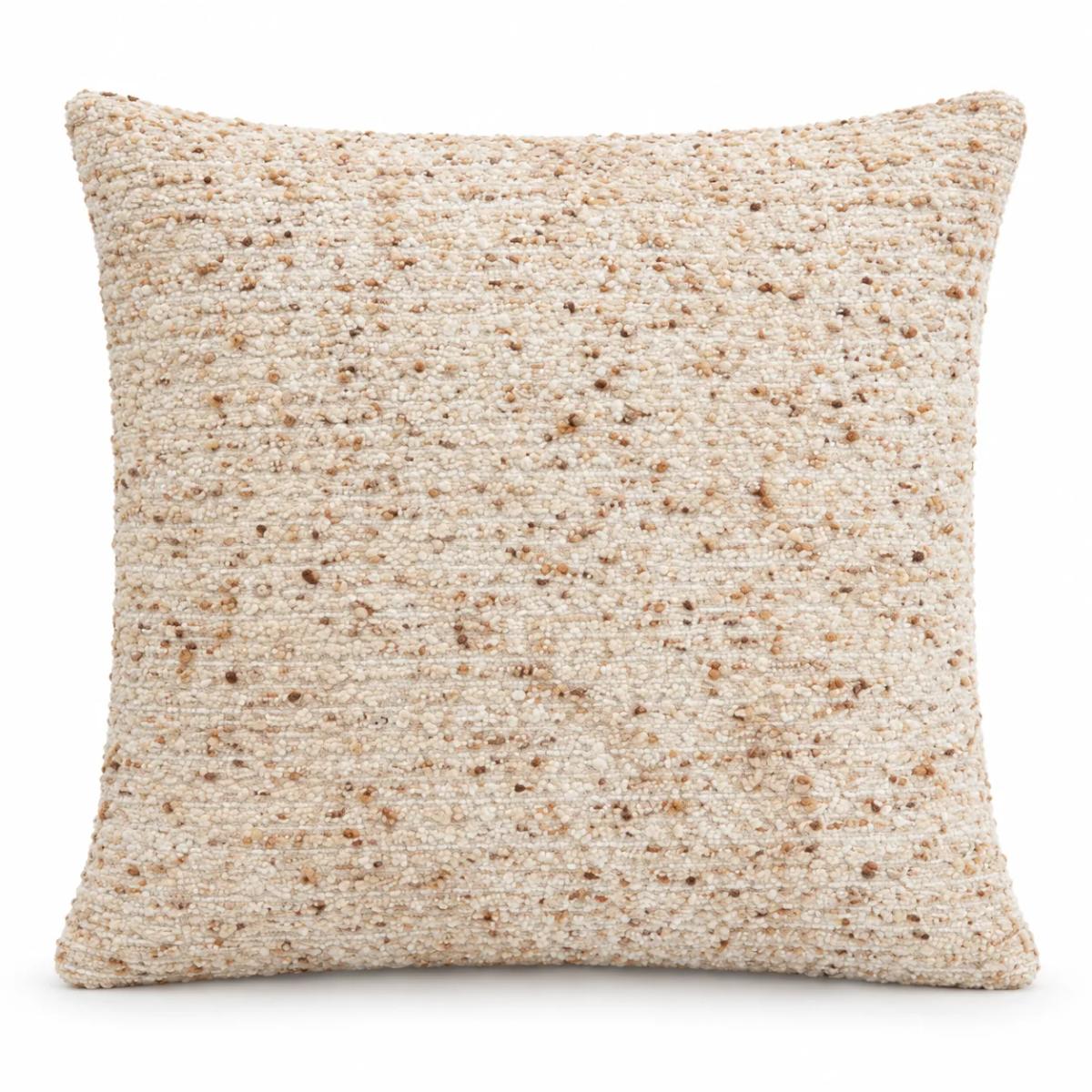 Ivory Fleck Textured Cushion