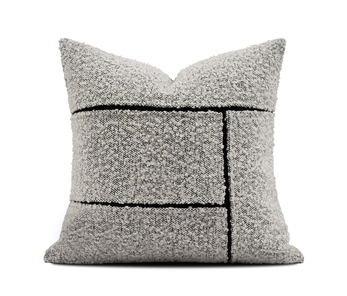 Charcoal Boucle Texture Cushion Cover