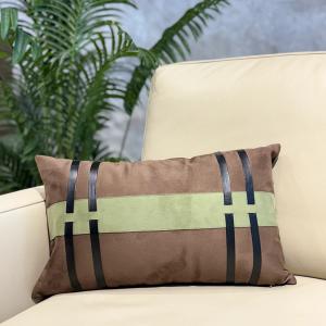 Sage Geometric Trellis Lumbar Cushion Cover
