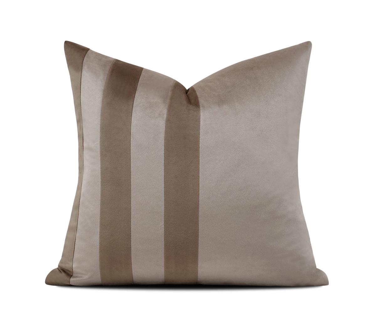 Tan Tonal Stripe Cushion Cover