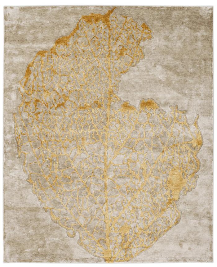 Autumn Hand-Tufted Tencel Rug — Beige