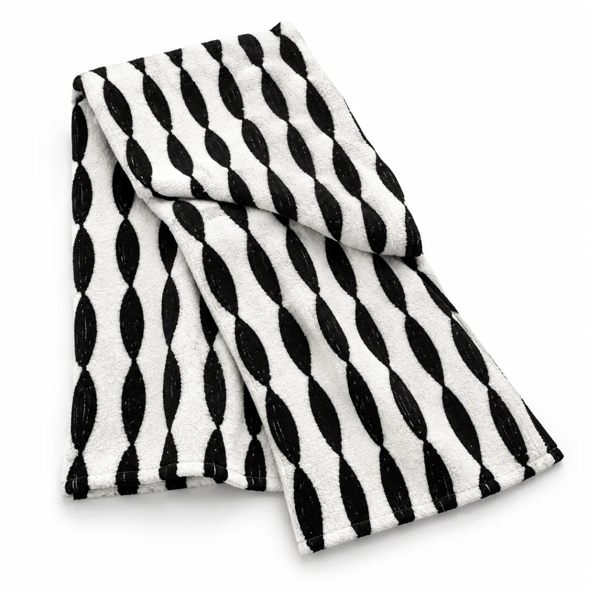 Black & White Geometric Wave Throw
