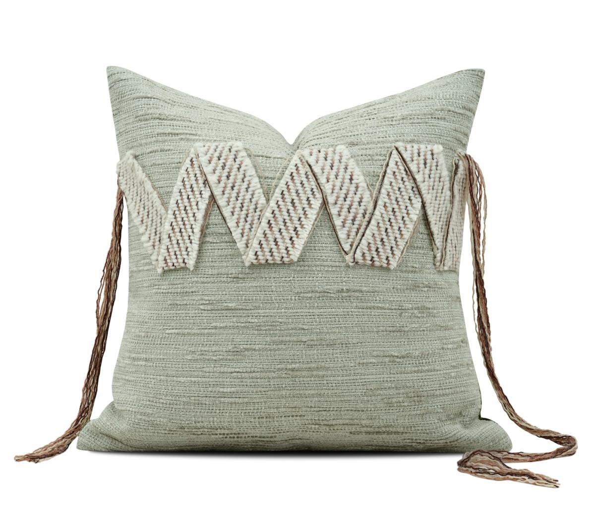 Sage & Cream Diagonal Cushion Cover
