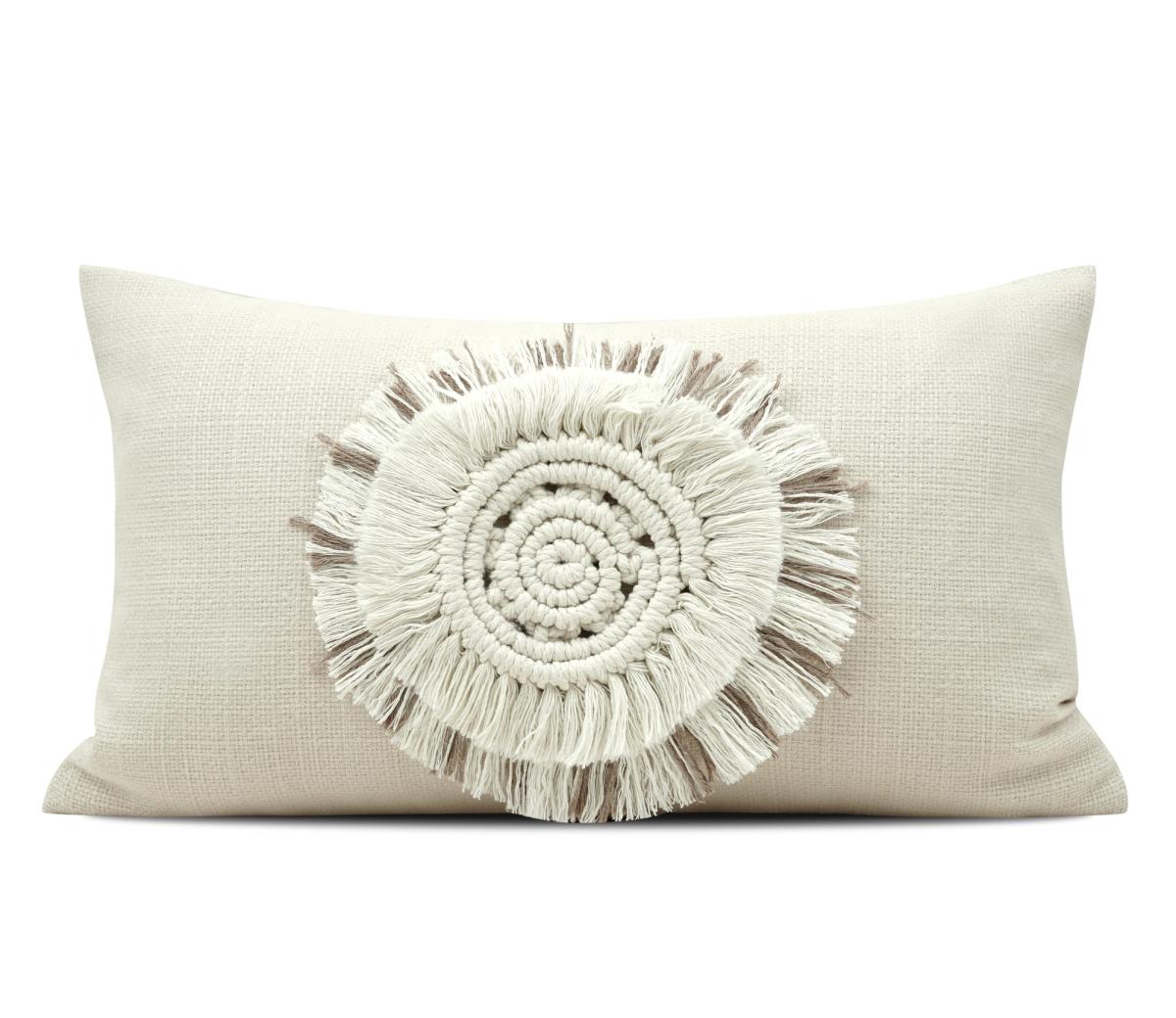 Stone Abstract Patchwork Lumbar Cushion Cover
