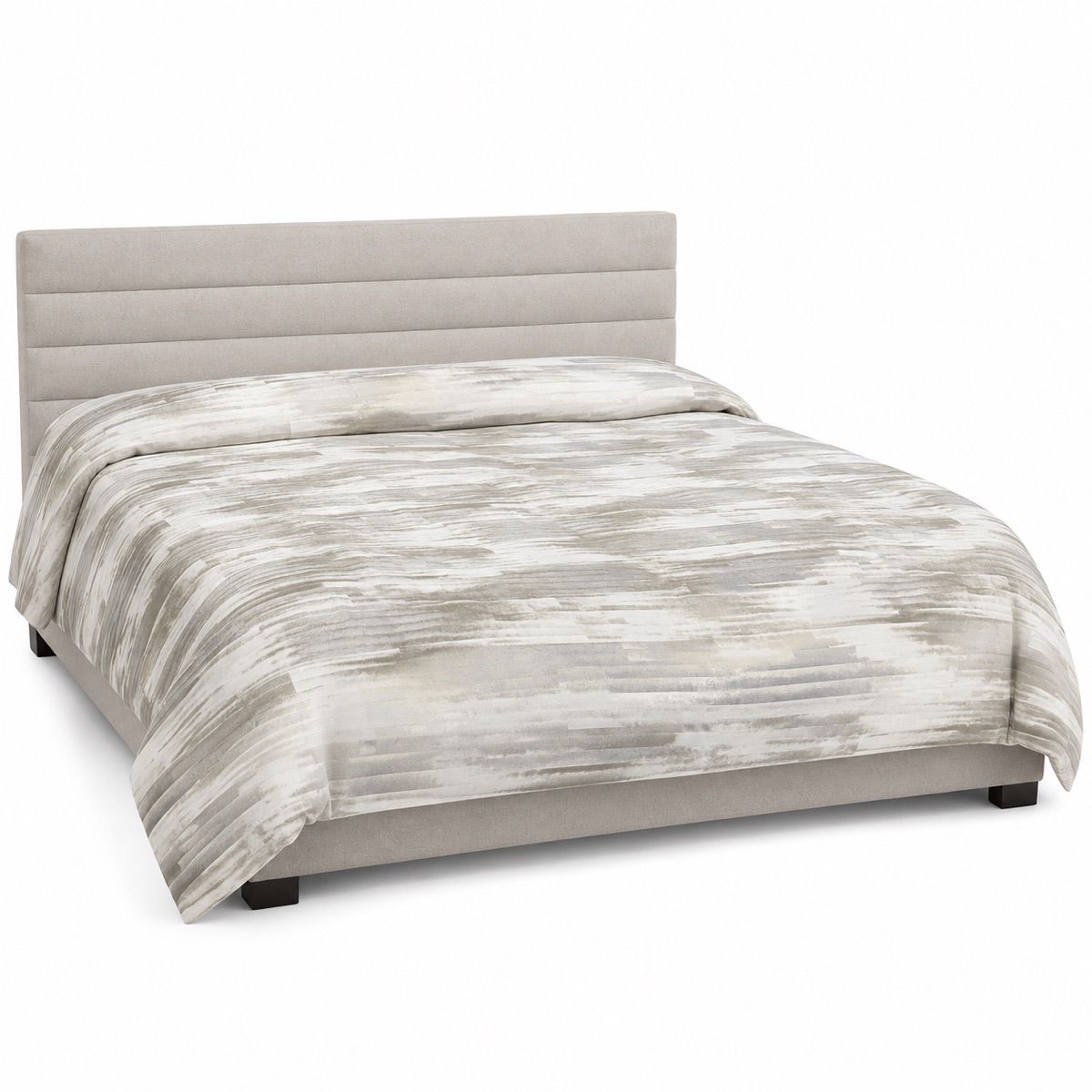 Sand Painterly Brushstroke Duvet Cover Set — King
