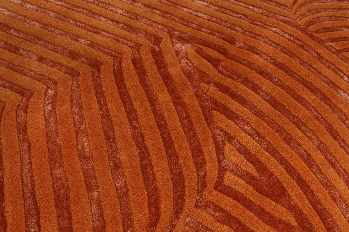 Ruleza Hand-Tufted Wool & Viscose Rug — Orange