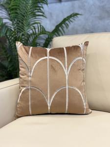 Caramel Diagonal Weave Cushion Cover