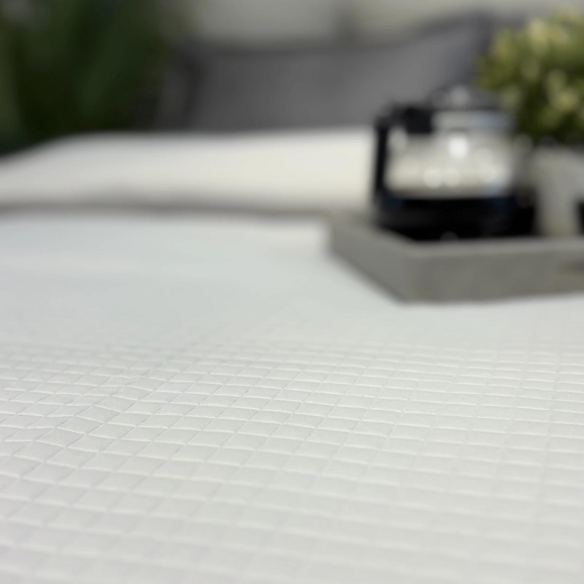 Ivory Waffle-Texture Duvet Cover Set — King