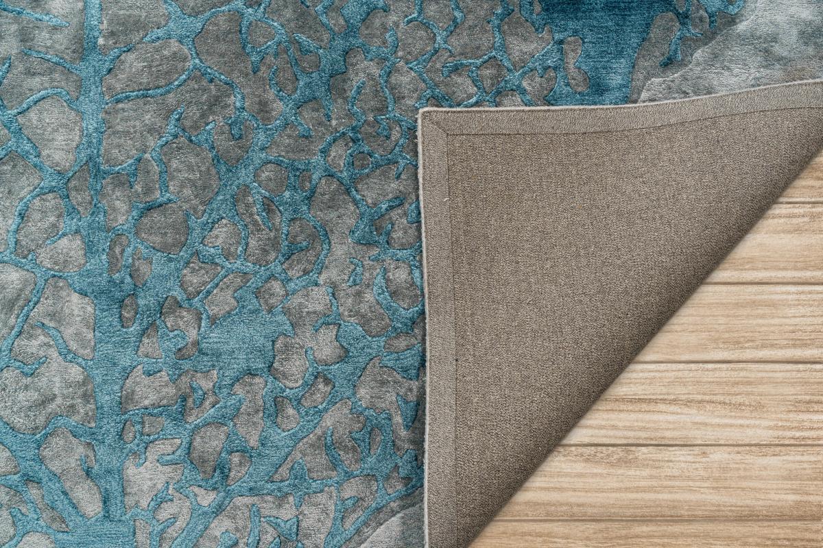 Autumn Hand-Tufted Tencel Rug — Blue