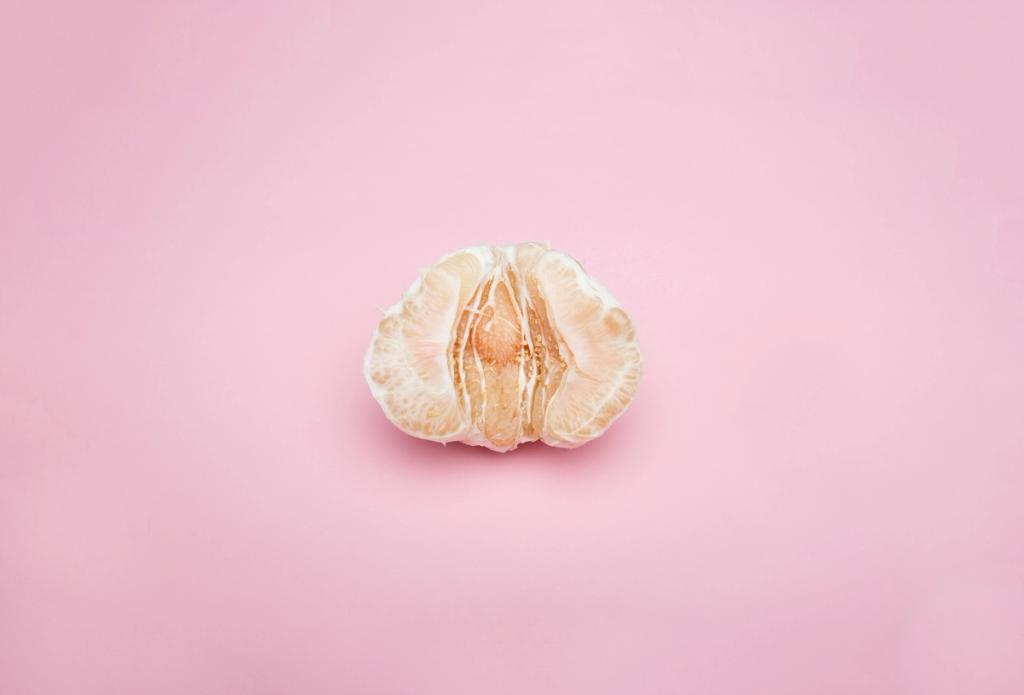 Klementin vagina rosa bakgrunn