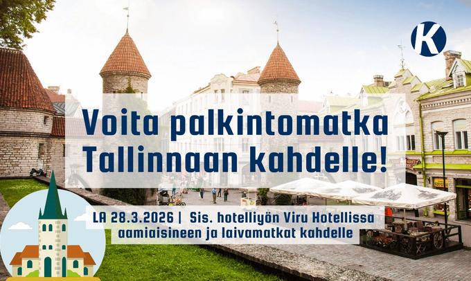 Voita matka kahdelle Tallinnaan
