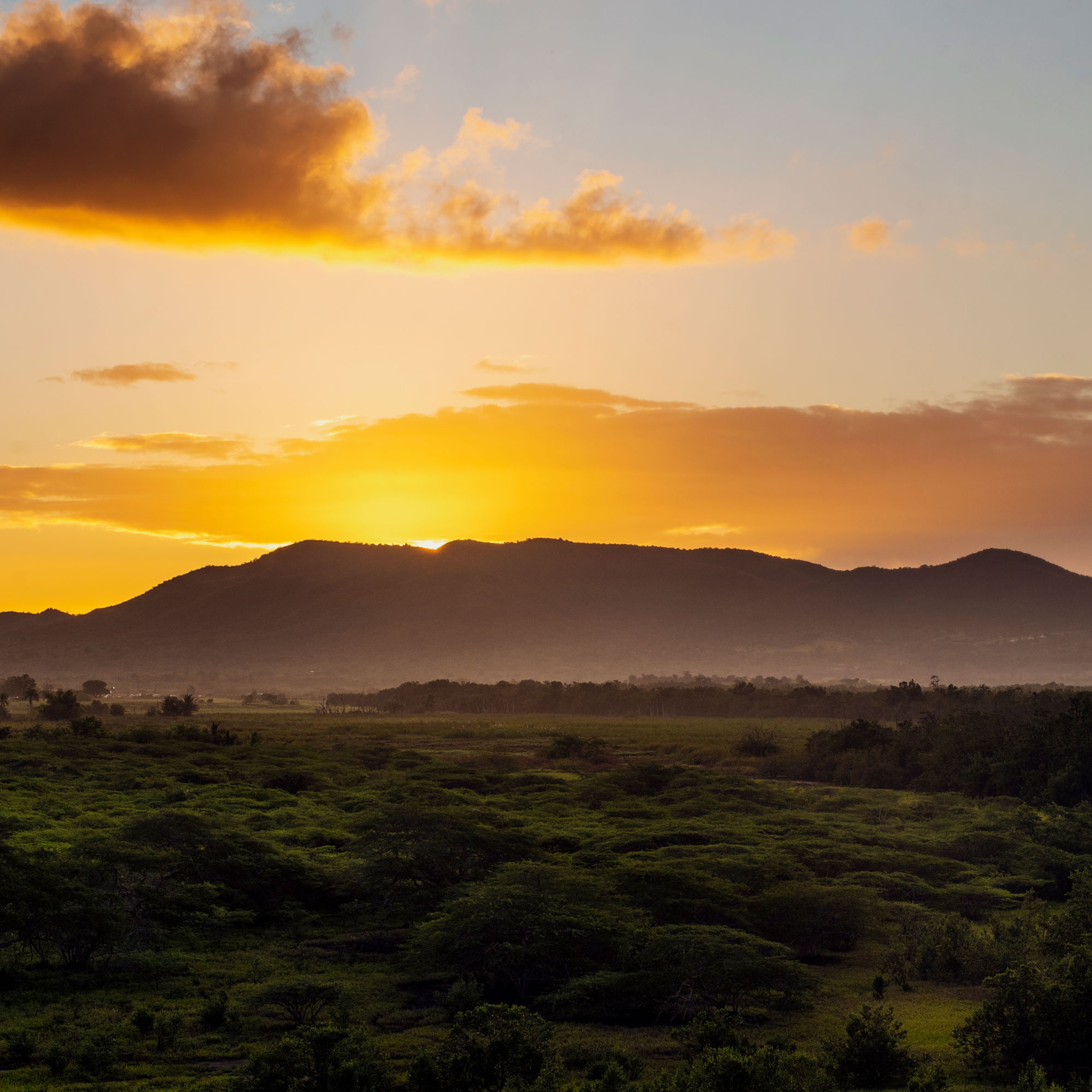 mountains sunset