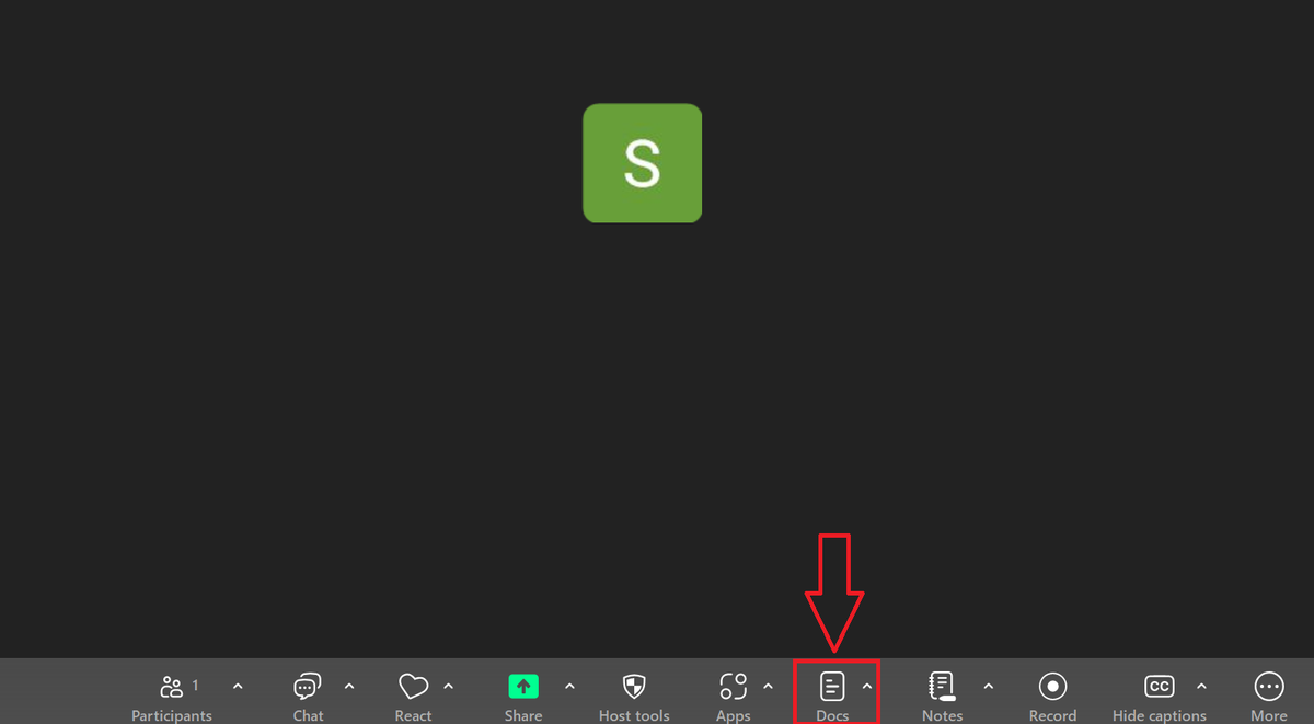 Accessing Zoom Docs during meetings