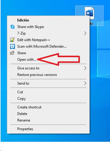 Open VTT File Word