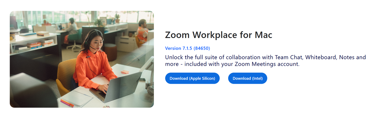Zoom Workplace for Mac