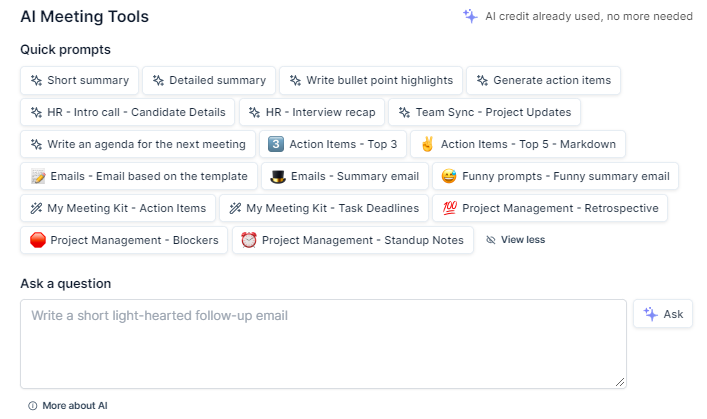 Tactiq's Quick Prompts will Enhance your Meeting Experience