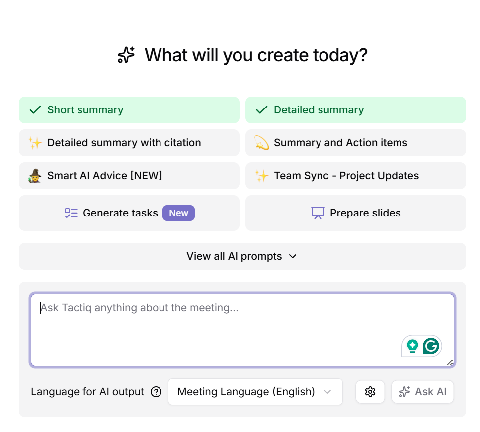 tactiq built in ai