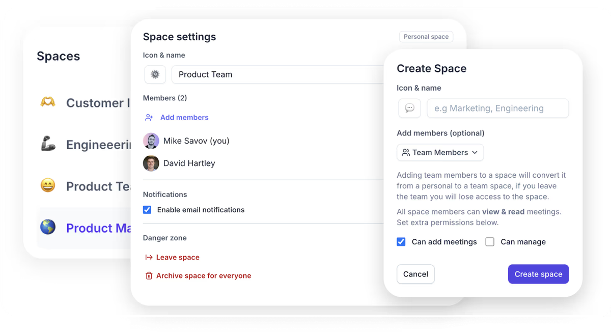 Tactiq Spaces