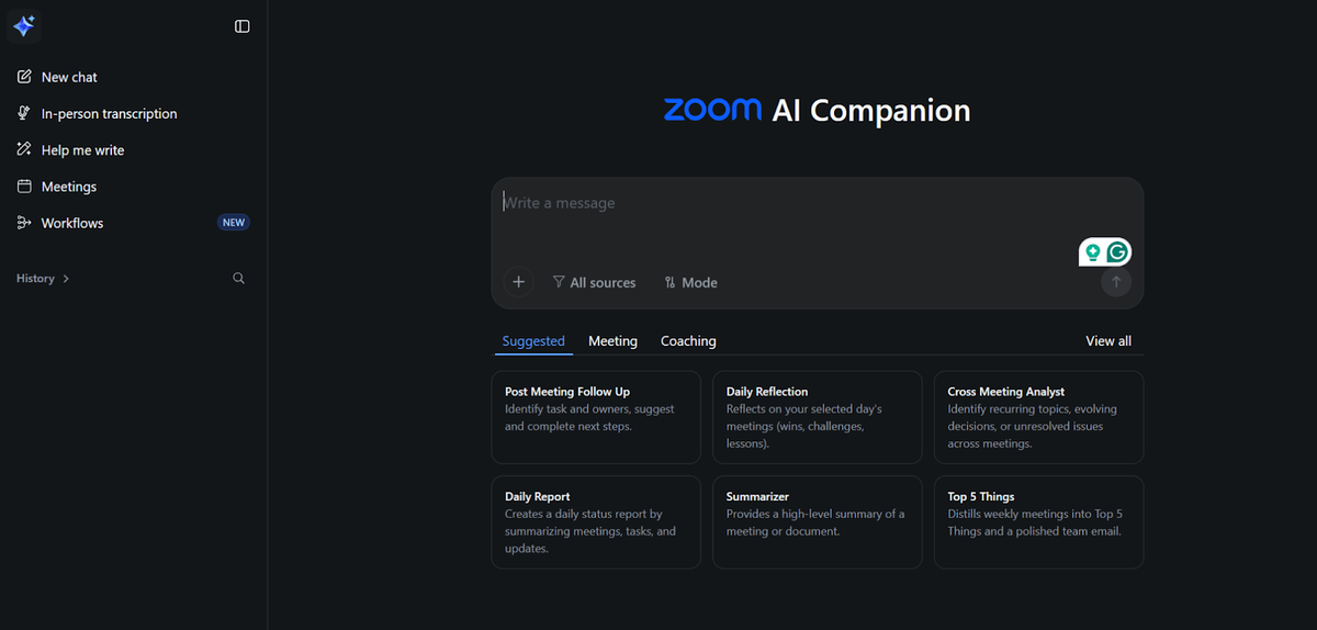 Zoom AI Companion 3