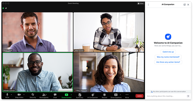 Ask questions in real time on Zoom
