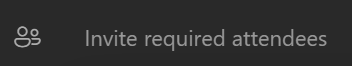 Required attendees field