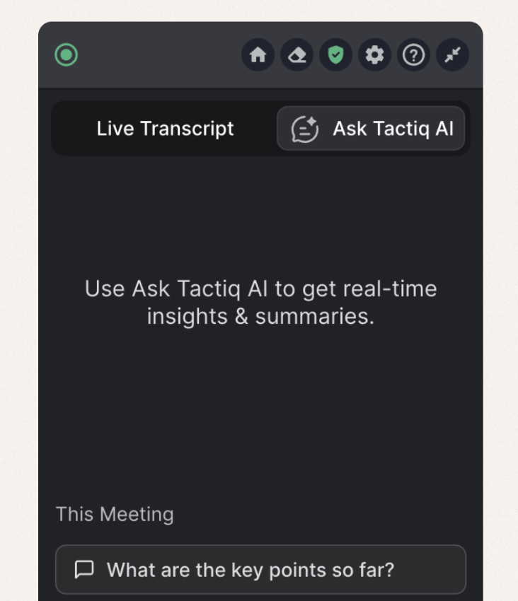 tactiq in-meeting ai