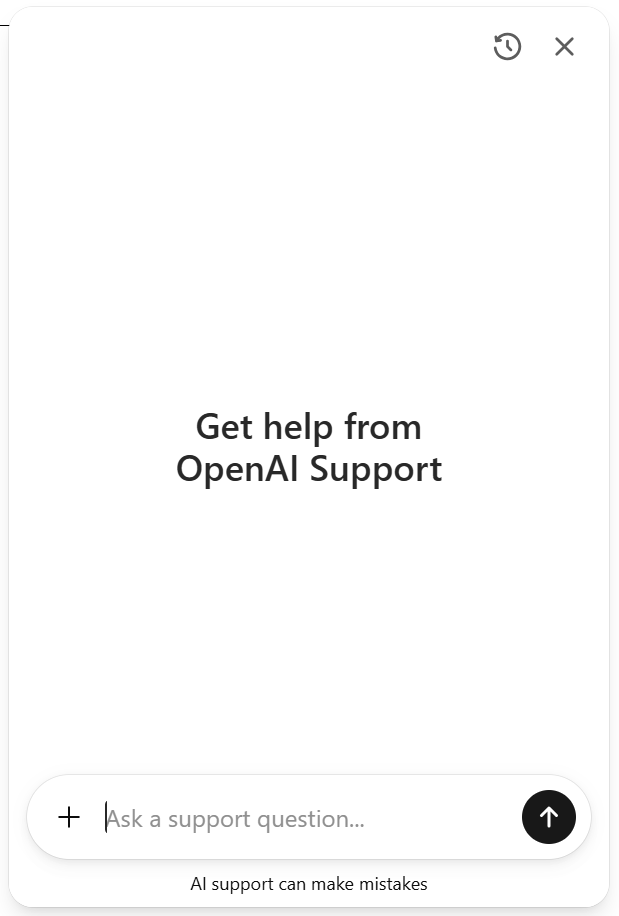 Contact OpenAI support