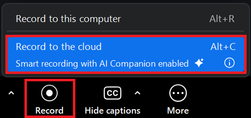 How to Start Zoom Cloud Recordings