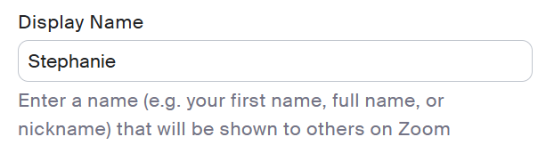 How to Change Zoom Name Before a Meeting on desktop