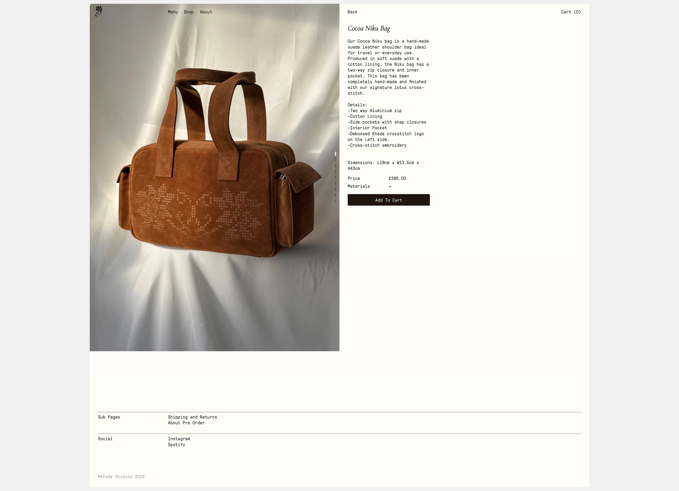 Khade Homepage Landing