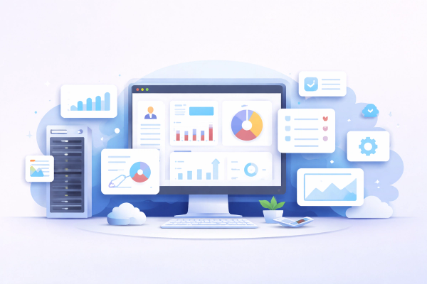 Ilustración del panel administrador