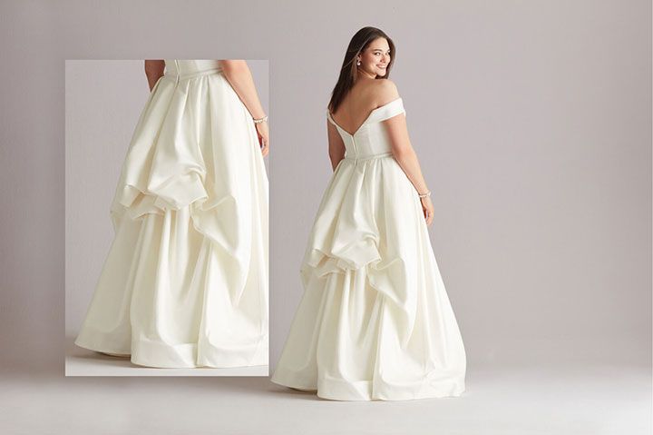 how to bustle a satin wedding dress American Bustle  Wedding dress tailoring  Wedding dress Redesign  Bustles