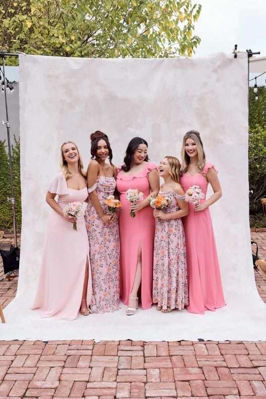 2 different color bridesmaid dresses Mismatched Bridesmaid Dresses: How to Master Mix and Match Styles