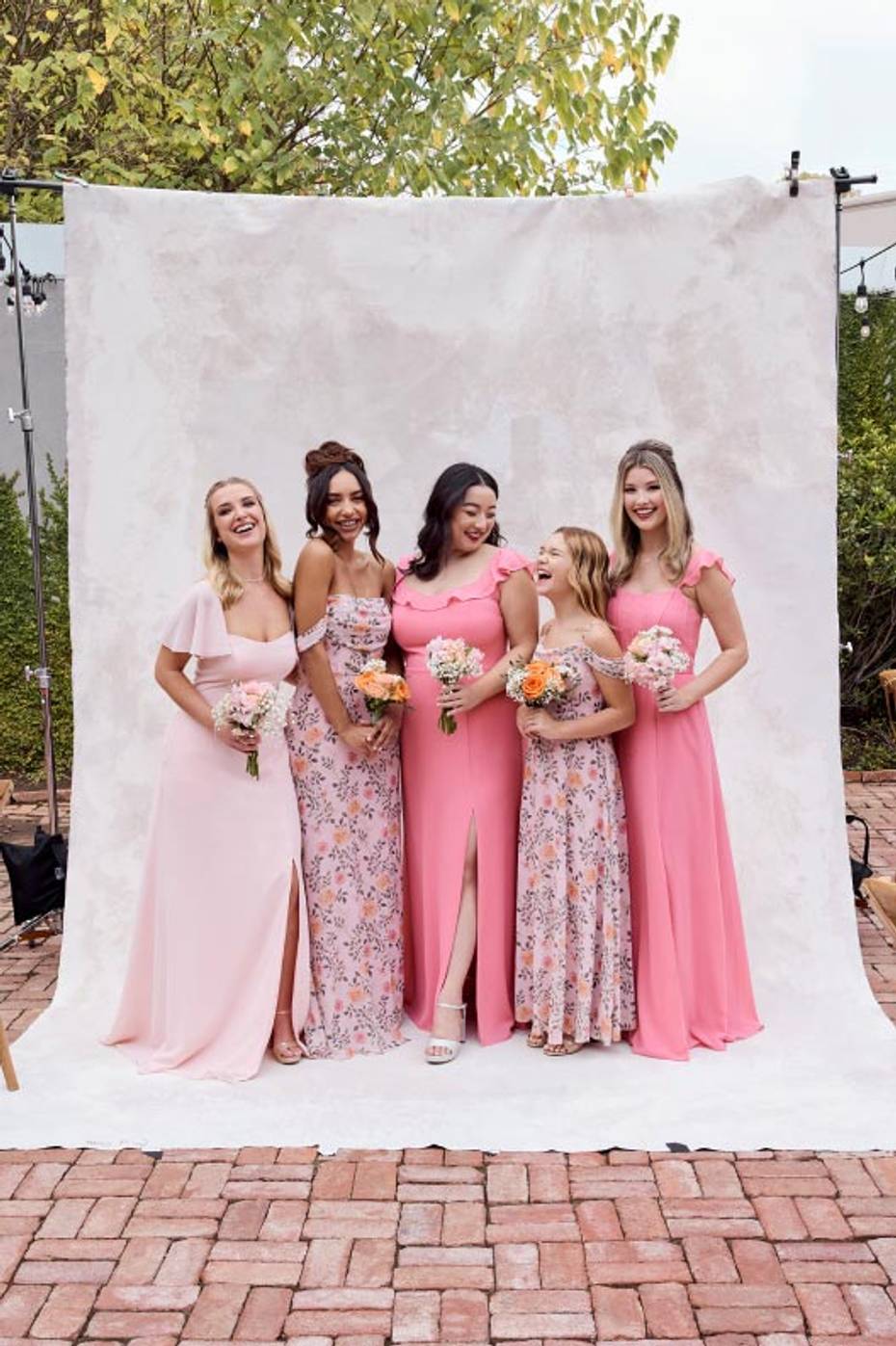 bridesmaid dresses same color different styles Mismatch Color:Heather Grey Gorgeous V Neck Beaded girls clothing Fabric