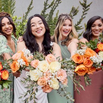 significant other bridesmaid dresses The Art of Mismatched Bridesmaid Dressing, According to an OTM Bridal Stylist Over The Moon