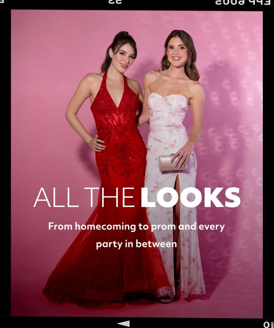 prom dress ad La Femme X Seventeen Magazine Prom Edition