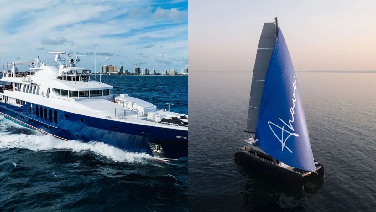 Motor Yacht & Catamaran, side by side