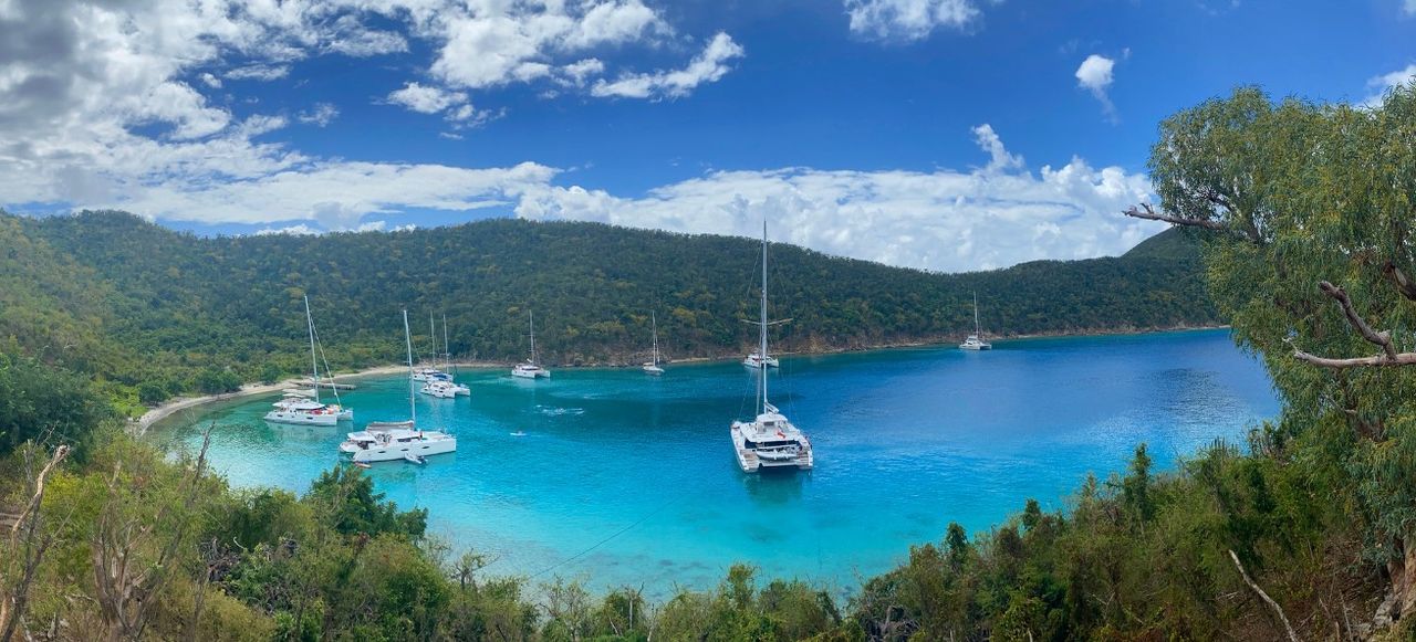 Yachts on a Sea