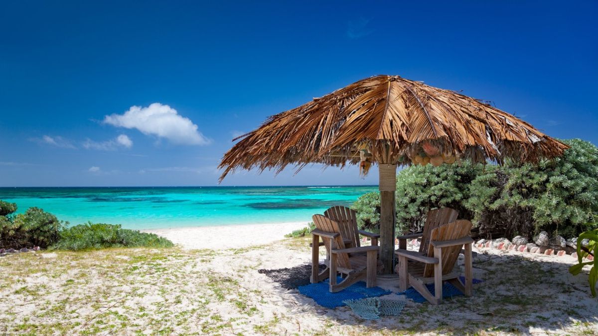 Chairs on the beach in Anegada