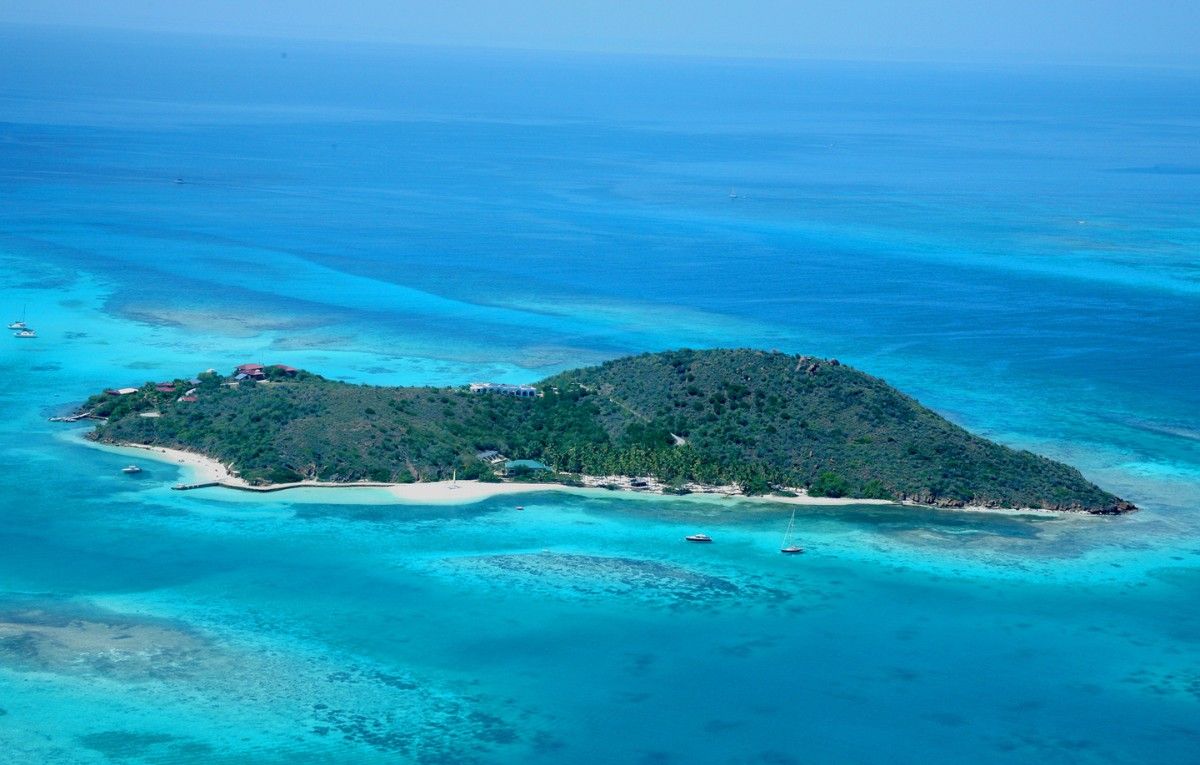 Photograph of Eustatia Island, British Virgin Island in the Caribbean. Photo by David Pettigrew.