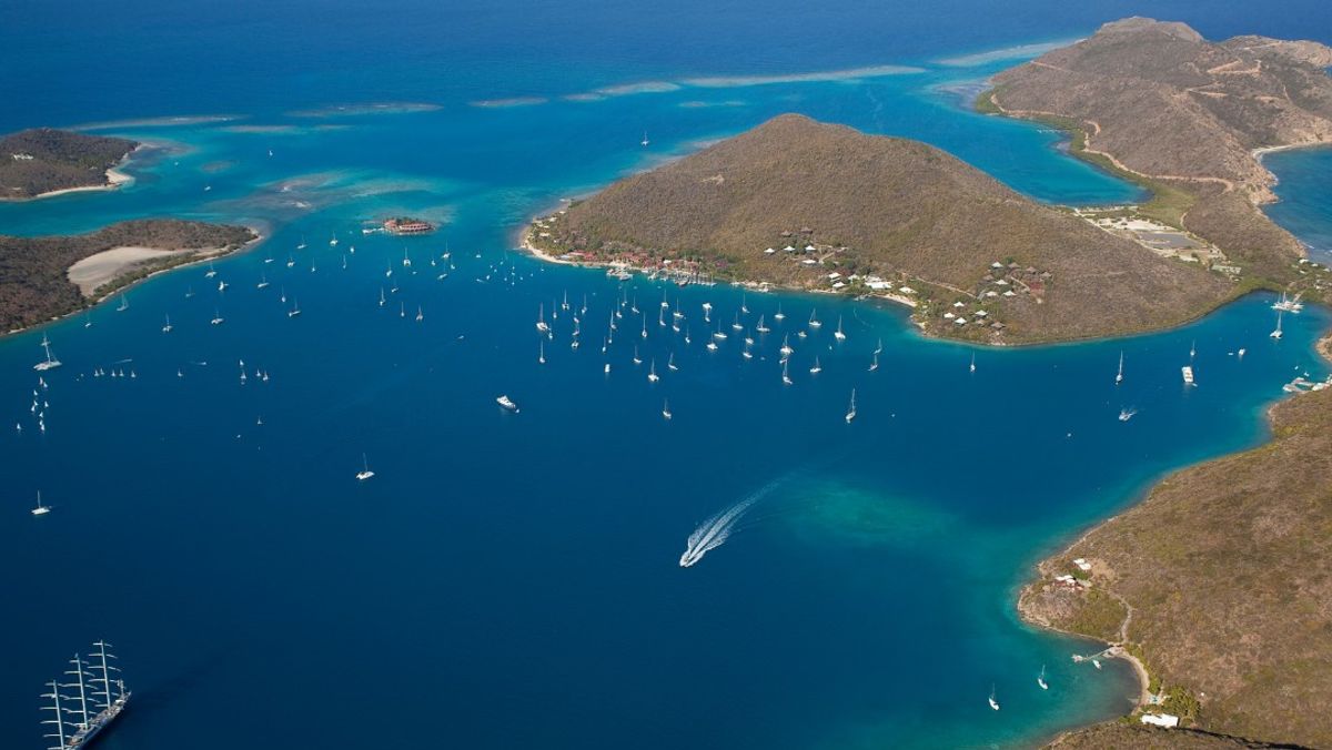 British Virgin Islands from above