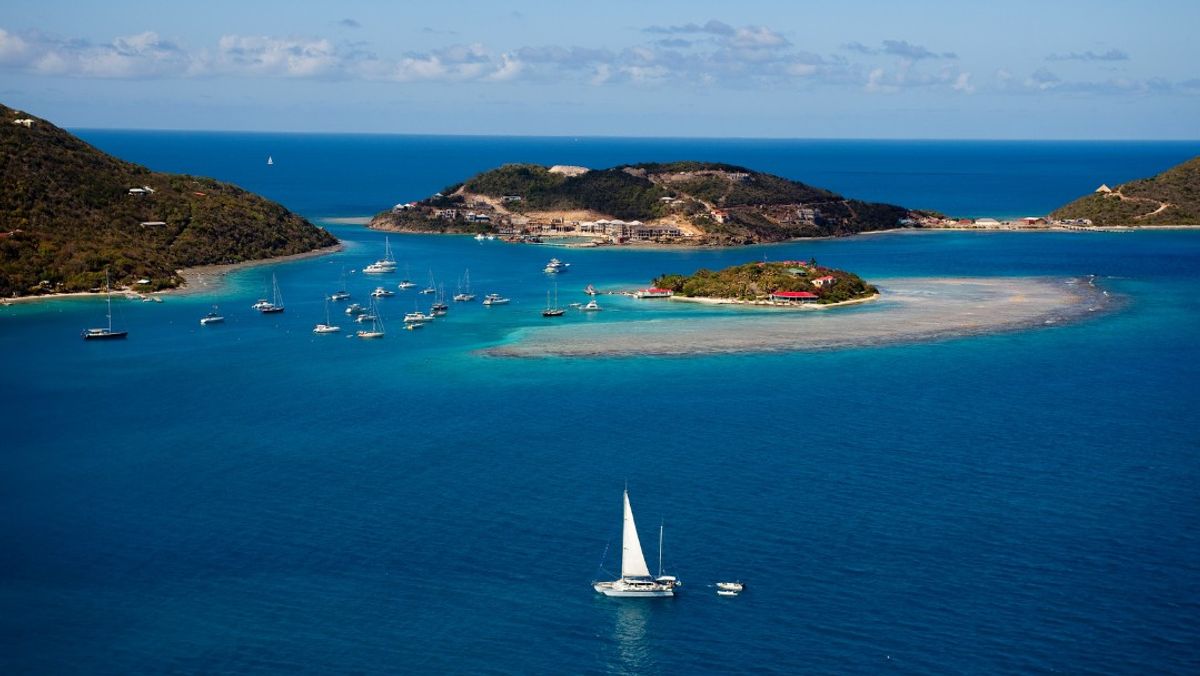 British Virgin Islands from above