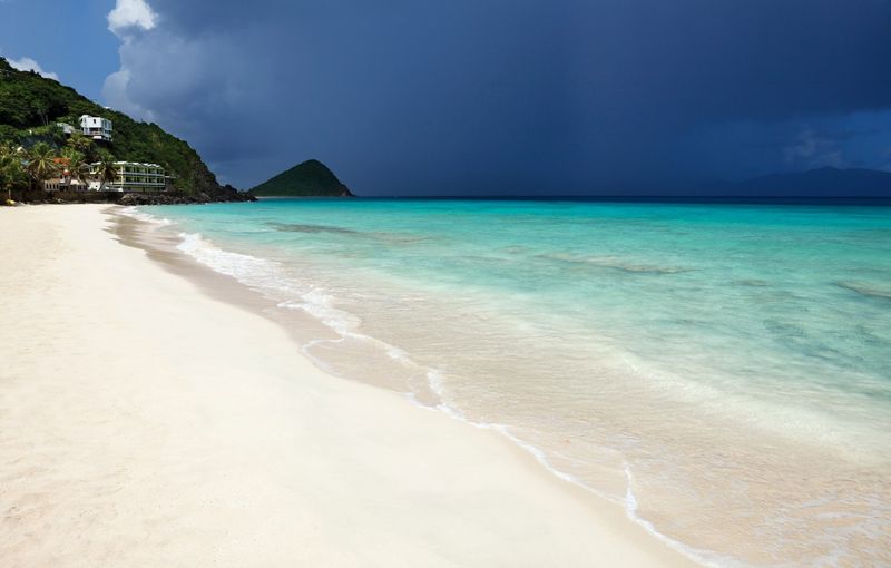 beach at Little Apple Bay in Tortola, British Virgin Islands