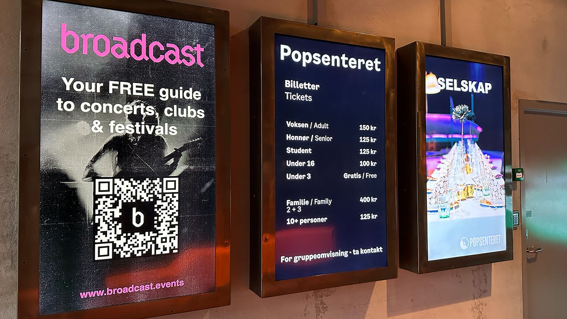 Cover Image for We are on the screens at Riksscenen and Popsenteret!